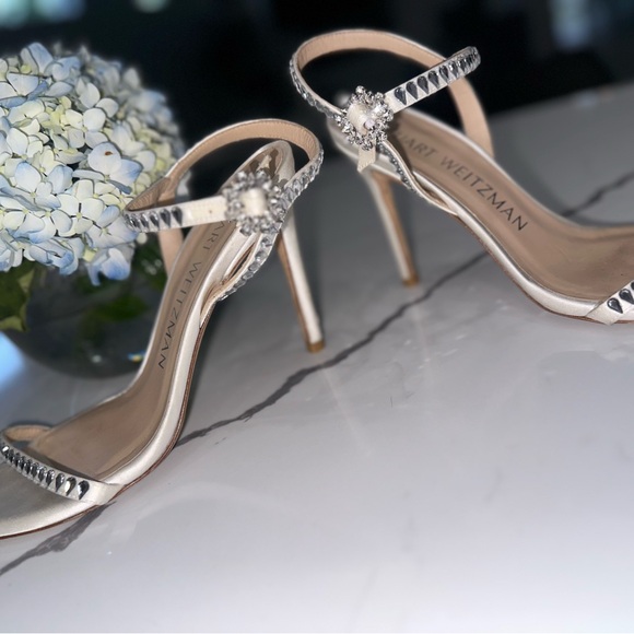 Beautiful Stuart Weizmann wedding shoes. Worn once for my wedding 💒 - Picture 5 of 5
